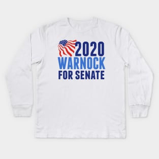 Warnock for Senate Kids Long Sleeve T-Shirt